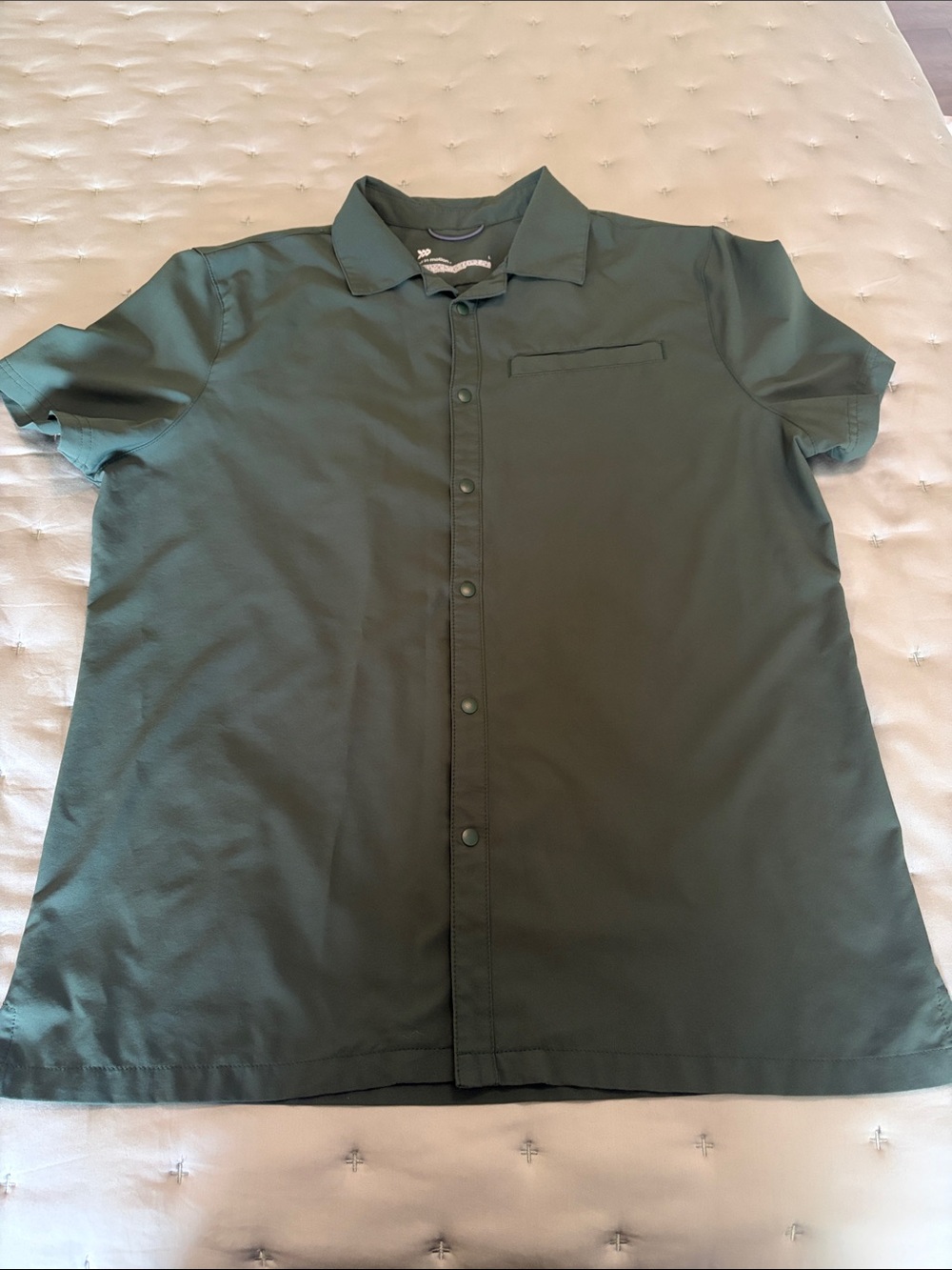 all in motion Men's Short-Sleeve Button-Down Shirt - Dark Green